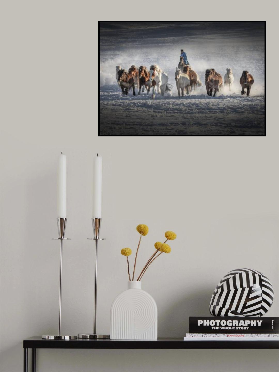 Scenery Beyond The Great Wall Poster och Canvastavla