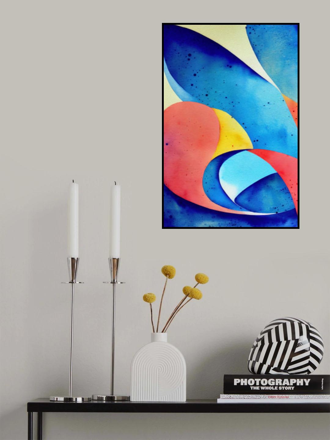 Nature Inspired Abstract Watercolor  (Day 30) Poster och Canvastavla