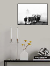 black end white shepherd Poster och Canvastavla