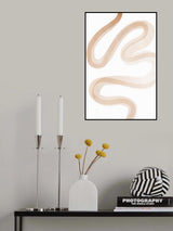 Squiggly Line Art Poster och Canvastavla