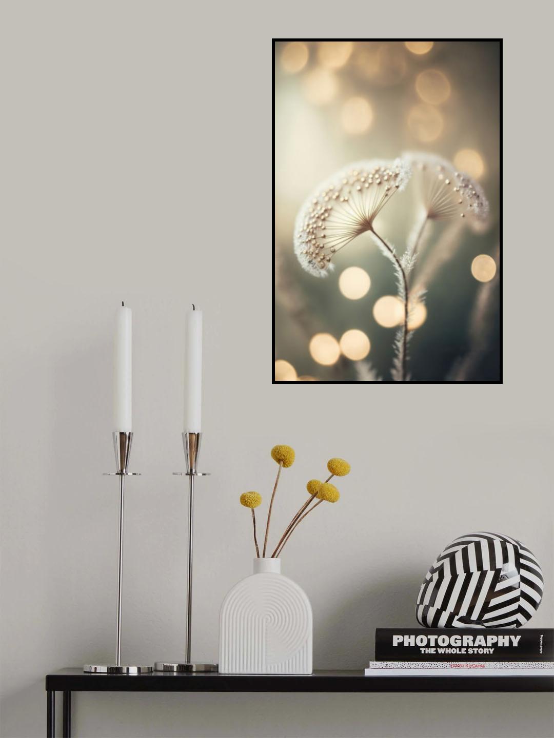 Golden Pearls Poster och Canvastavla