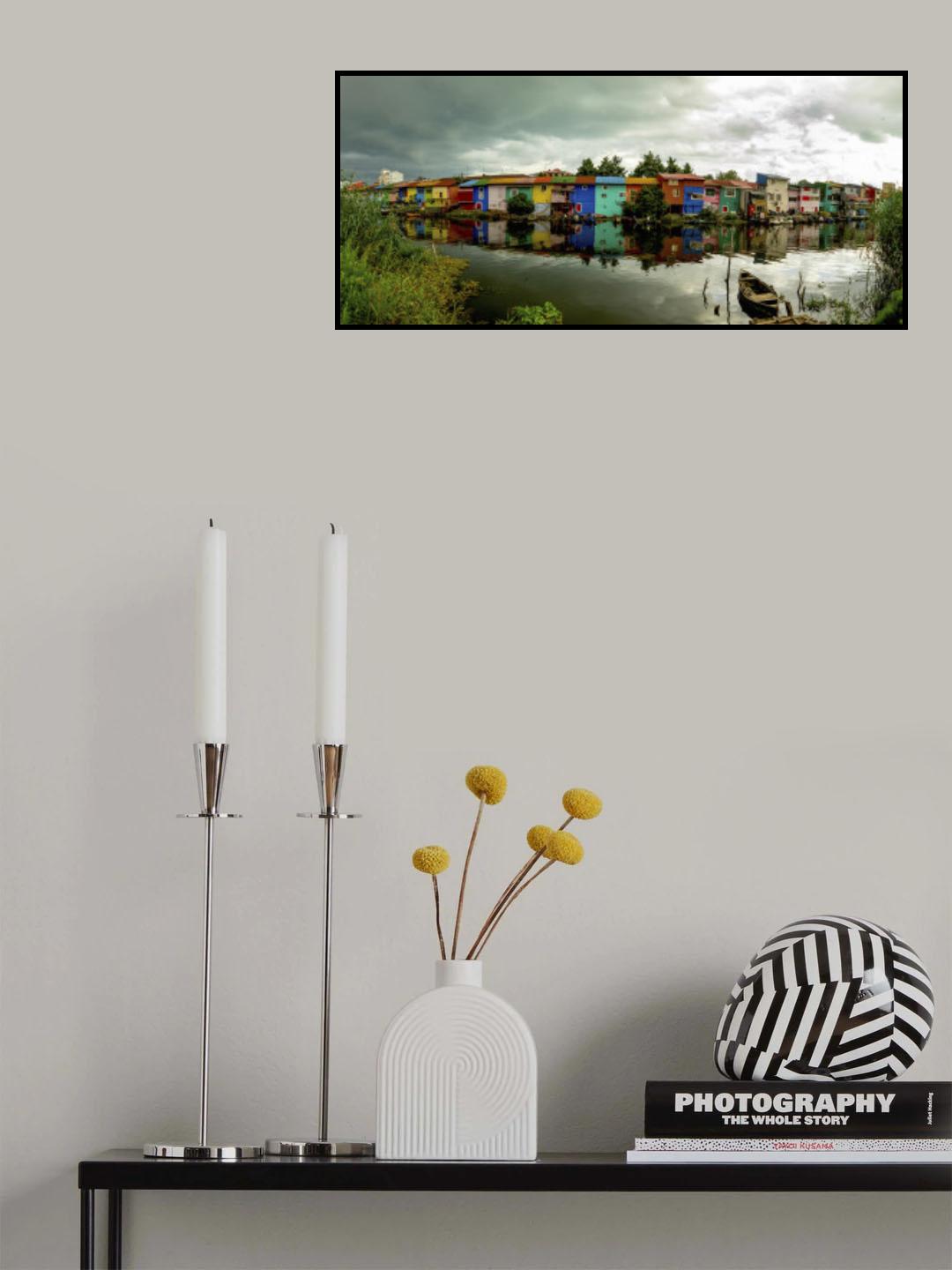 Colorful city Poster och Canvastavla