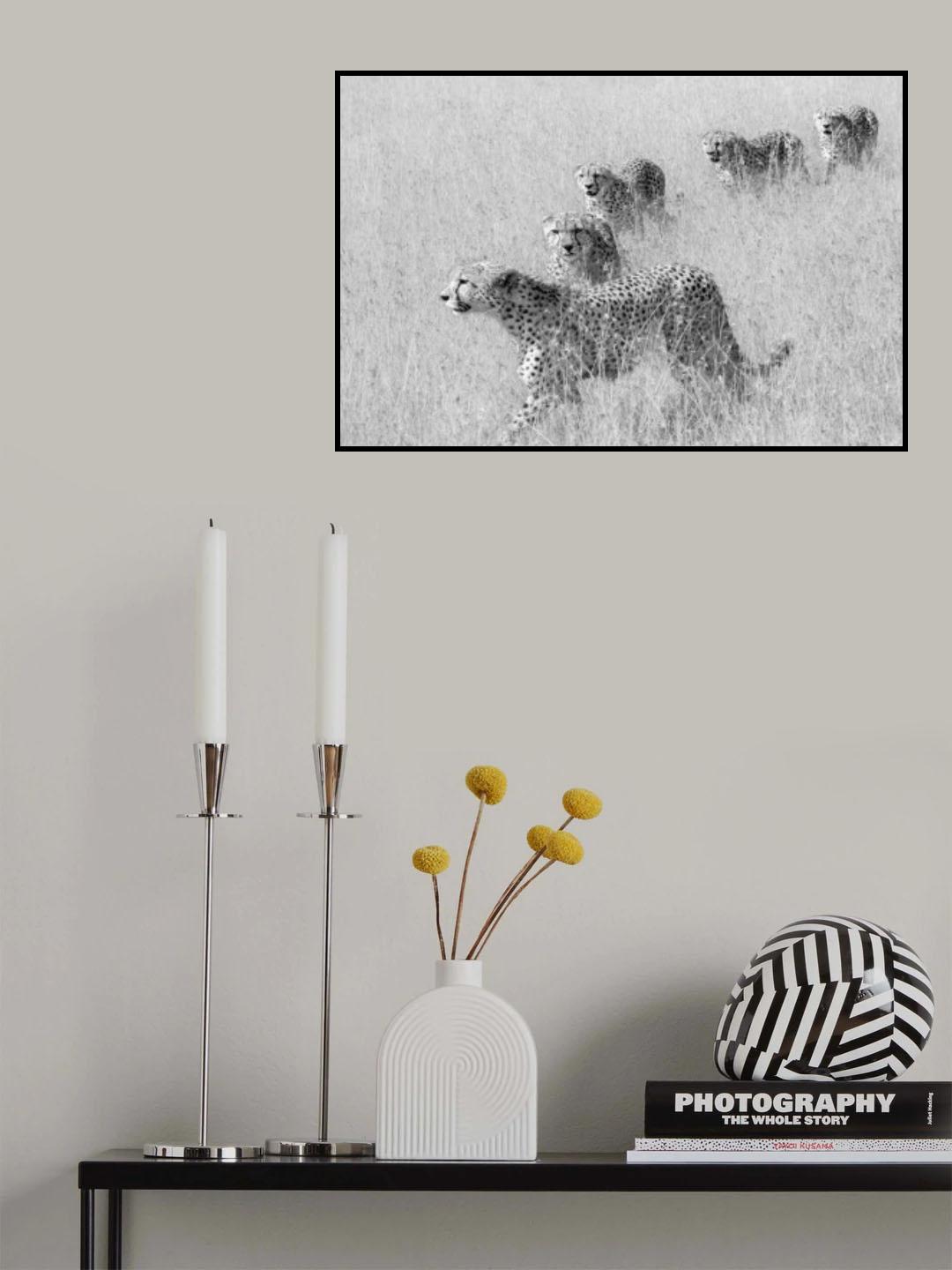 Five Brothers in Hunting Poster och Canvastavla