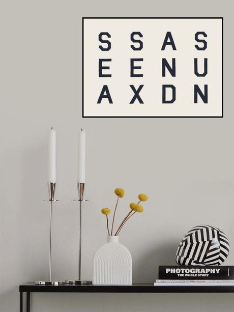 Sea Sex and Sun Print Poster och Canvastavla