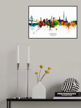 Hamburg Germany Skyline Poster och Canvastavla