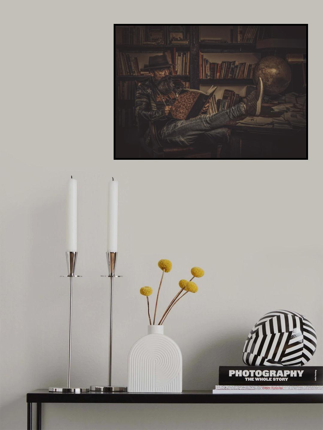 The Library Man Poster och Canvastavla