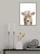 Floral Baby Calf Poster och Canvastavla