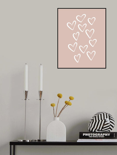 Hearts Poster och Canvastavla