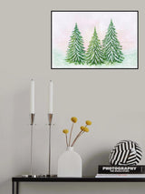 The snowy trees Poster och Canvastavla