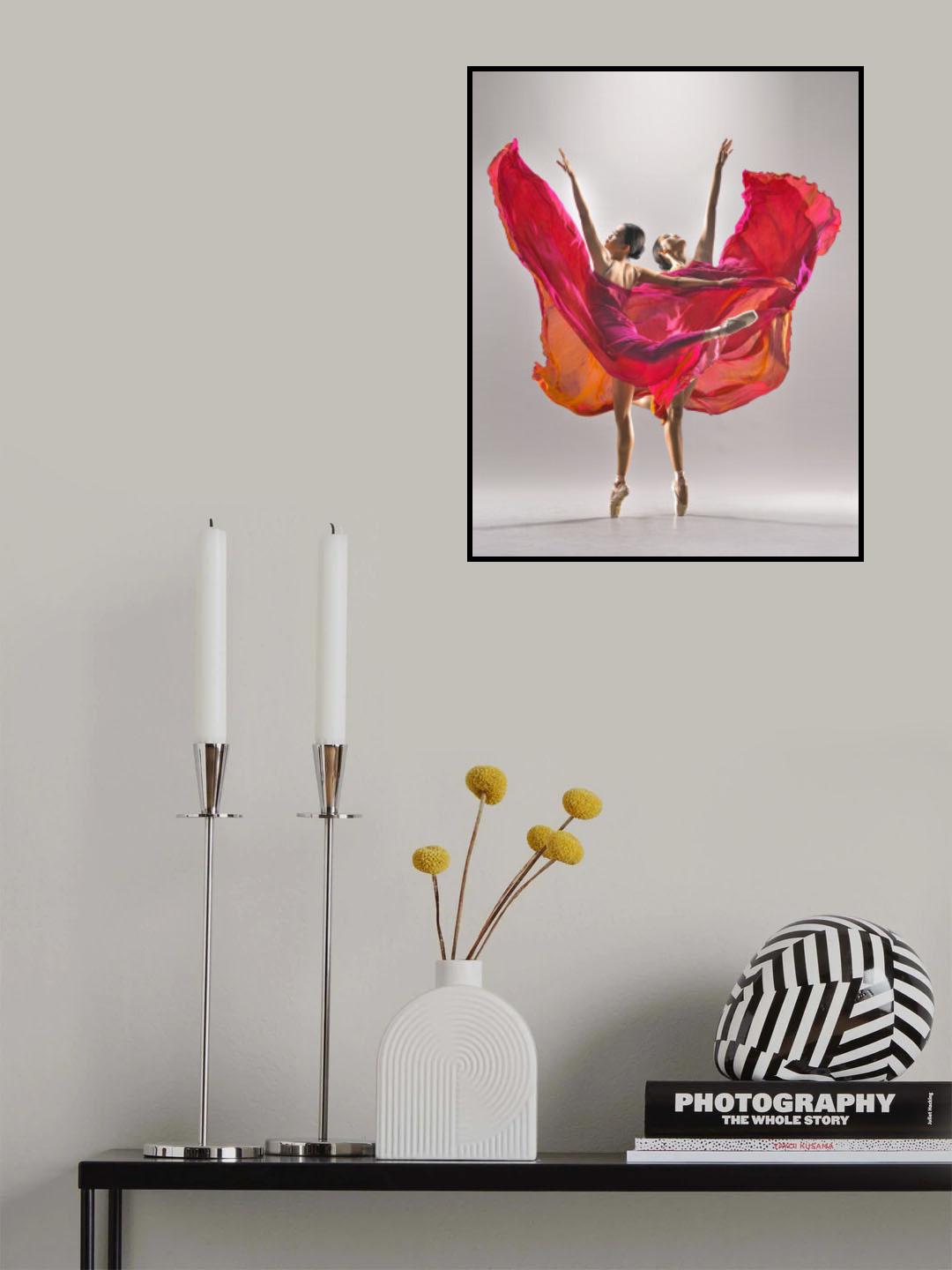 double red Poster och Canvastavla