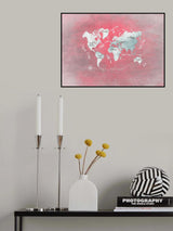 World map 41 Poster och Canvastavla