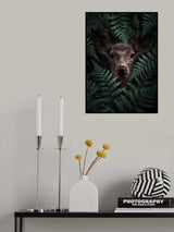 Deer In Ferns Poster och Canvastavla