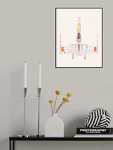 Spaceship Poster och Canvastavla