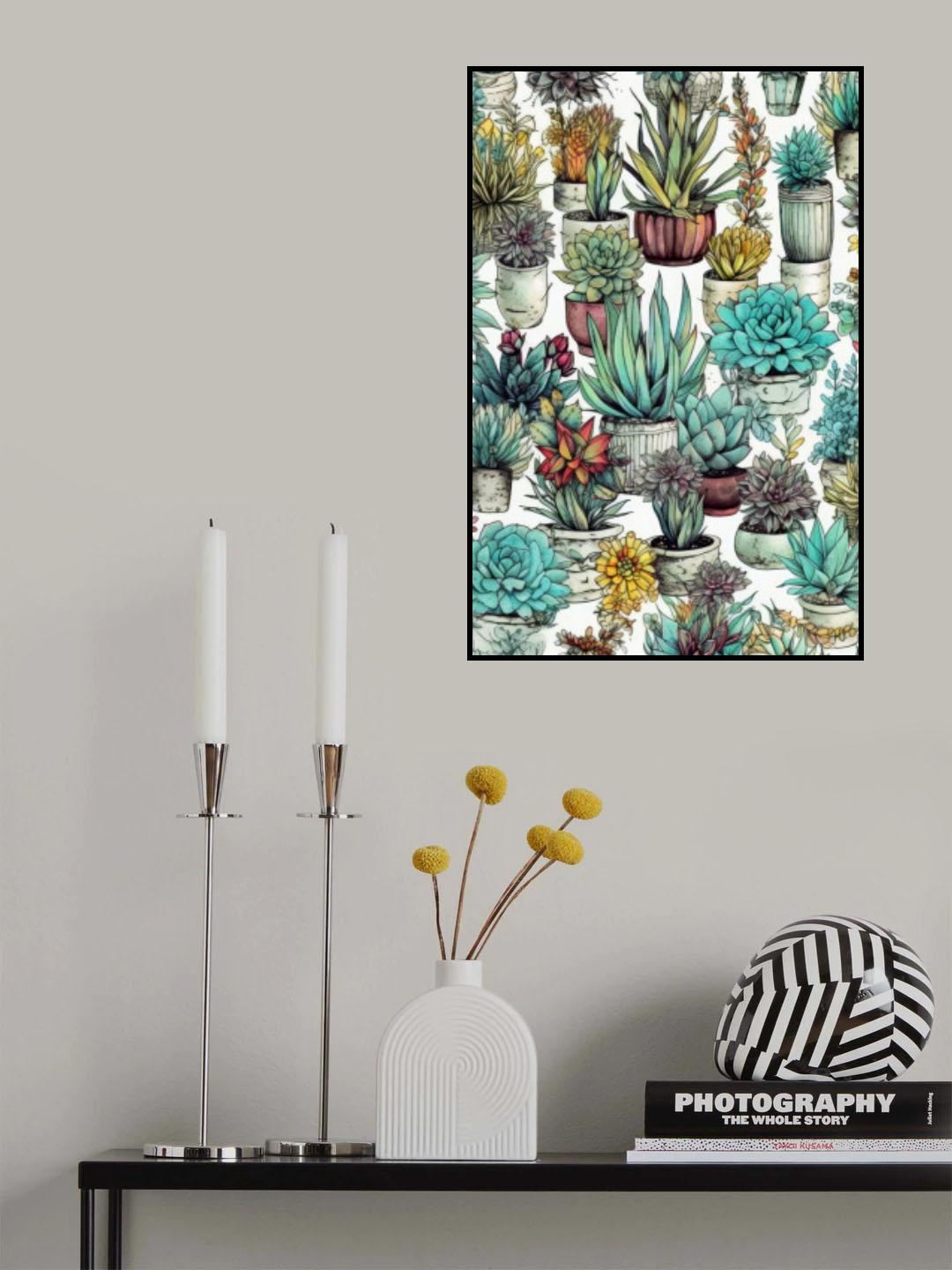 Succulents and cactus 14 Poster och Canvastavla