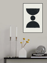Black Abstract Shapes Series #3 Poster och Canvastavla