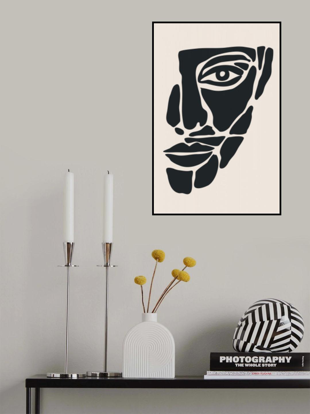 Abstract Face Series #2 Poster och Canvastavla