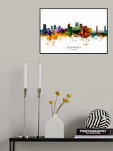 Sacramento California Skyline Poster och Canvastavla