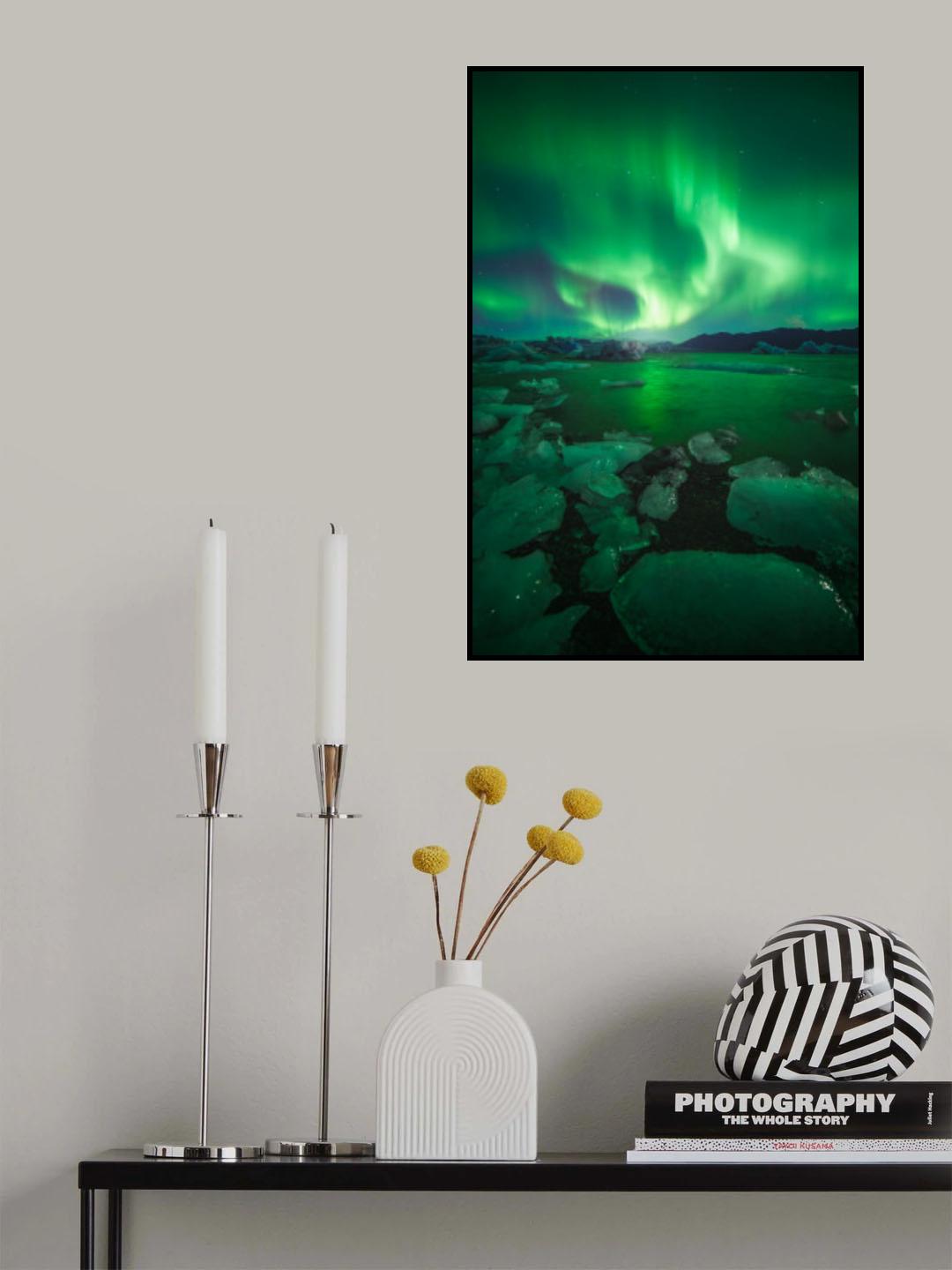 Ice Lights Poster och Canvastavla