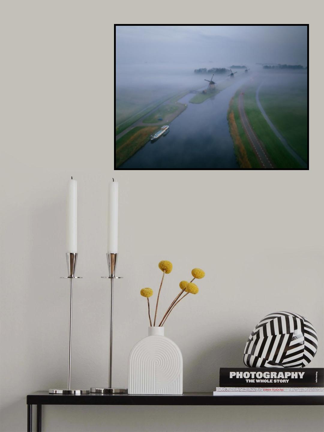 Misty Dawn Poster och Canvastavla