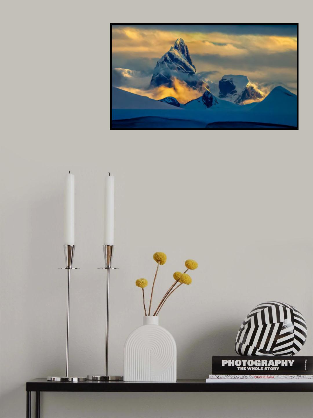 Sunset Antarctica Poster och Canvastavla