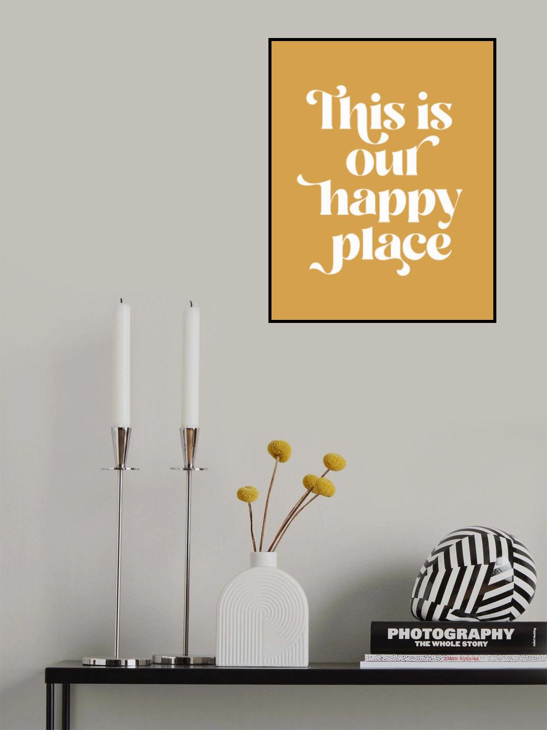 Happy Place No2 Poster och Canvastavla
