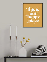 Happy Place No2 Poster och Canvastavla