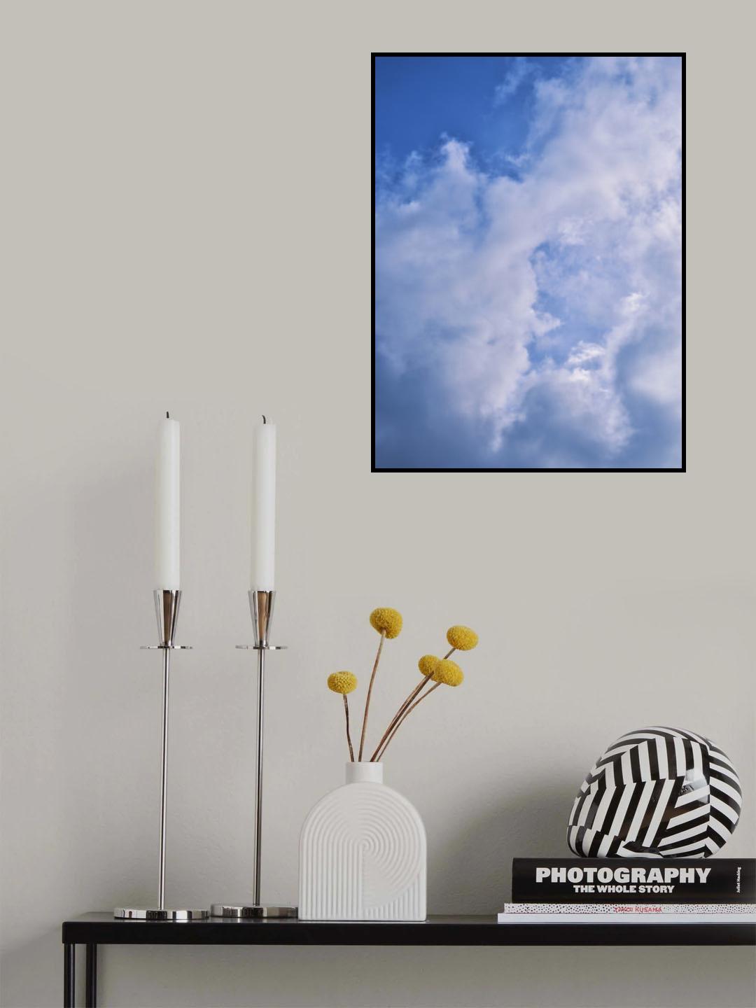 cloudy weather and sky background Poster och Canvastavla