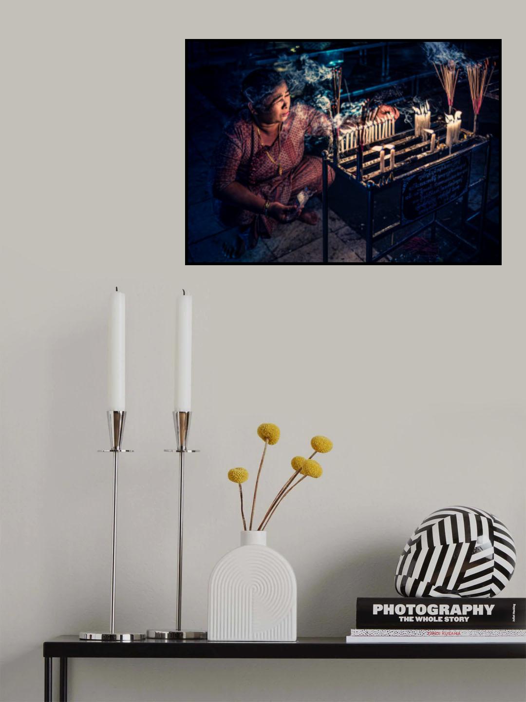 Candles of faith Poster och Canvastavla