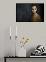 powder gold Poster och Canvastavla