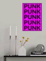 Pink Punk Poster och Canvastavla