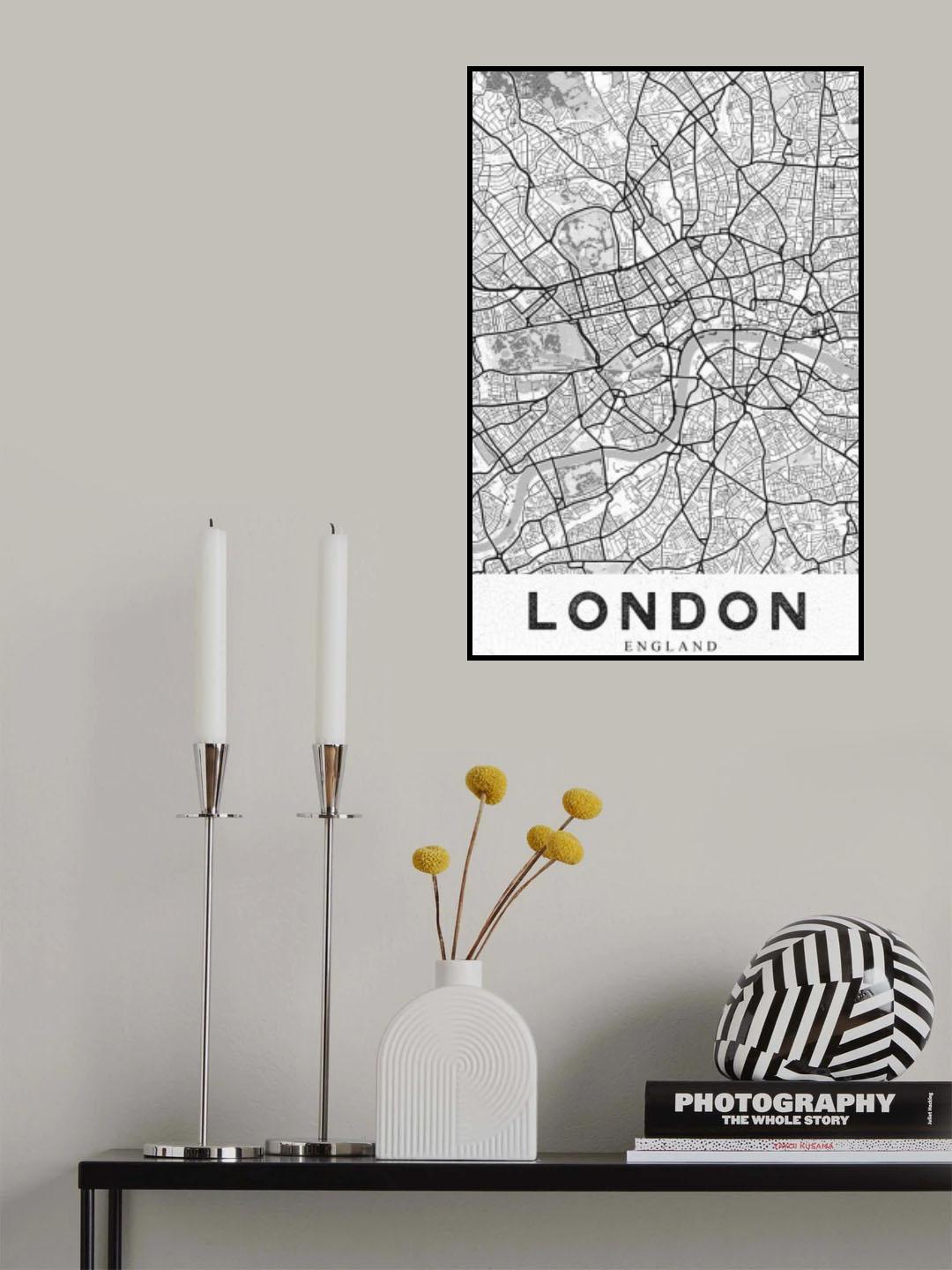 London White Poster och Canvastavla