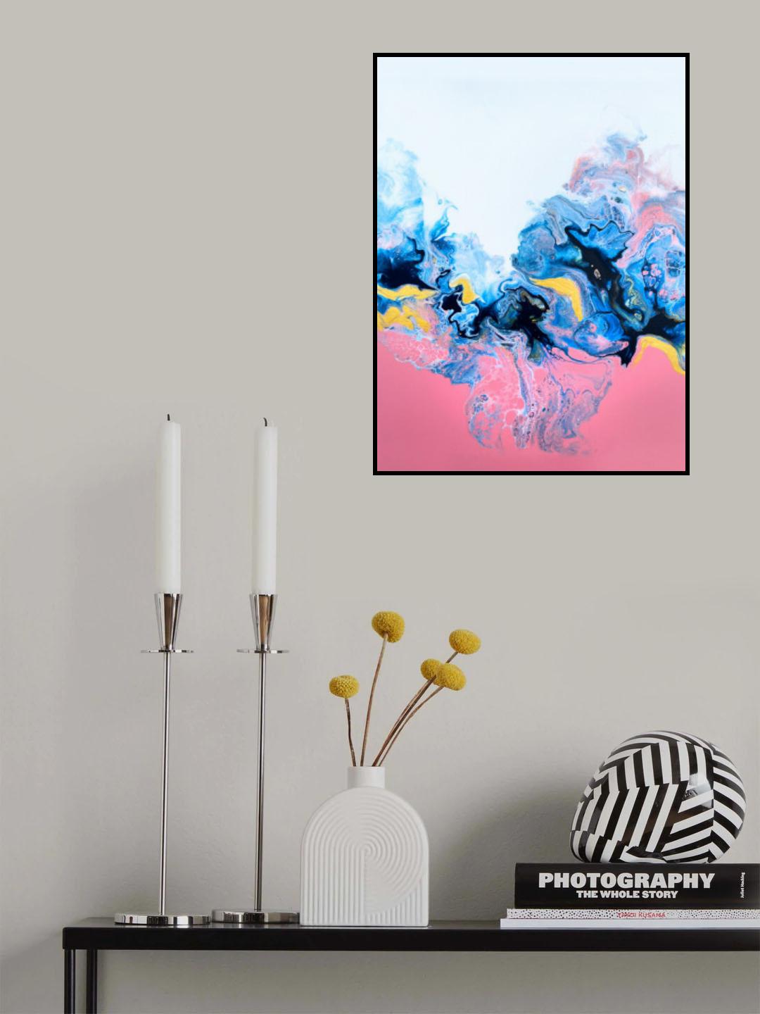 Rose Rainbow Poster och Canvastavla