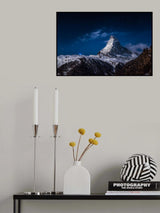 Full moon at Matterhorn Poster och Canvastavla