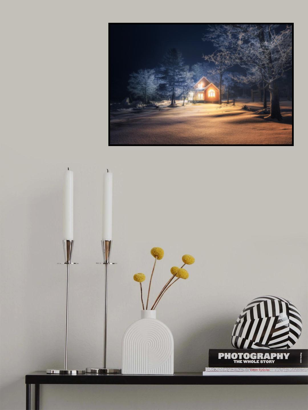 I wanna sit comfortably by the stove, sleeping all night. Poster och Canvastavla