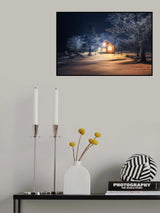 I wanna sit comfortably by the stove, sleeping all night. Poster och Canvastavla