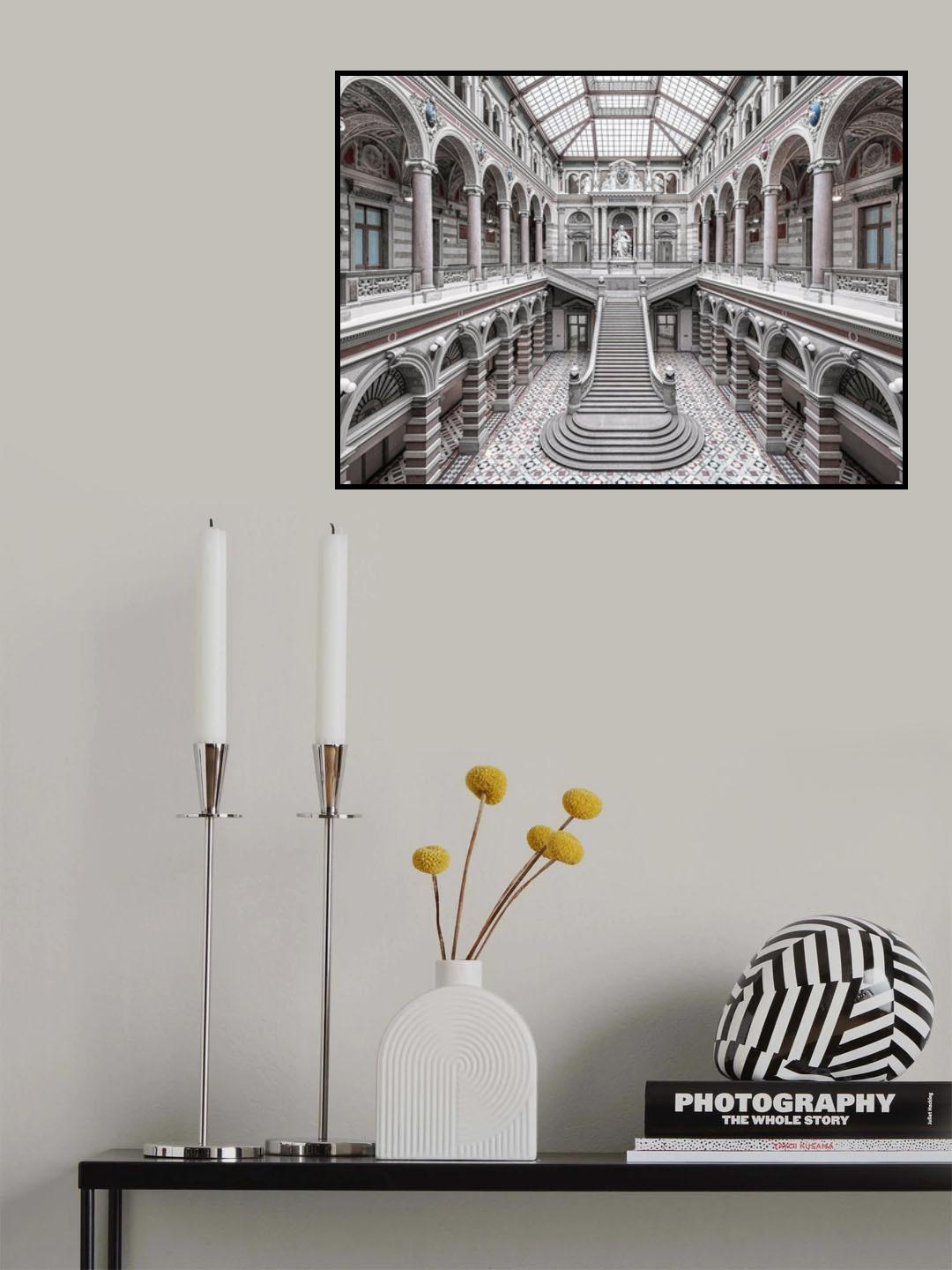 Justizpalast, Vienna. Poster och Canvastavla