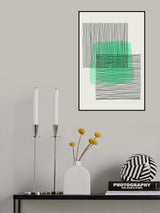 Light Green Abstract #3 Poster och Canvastavla