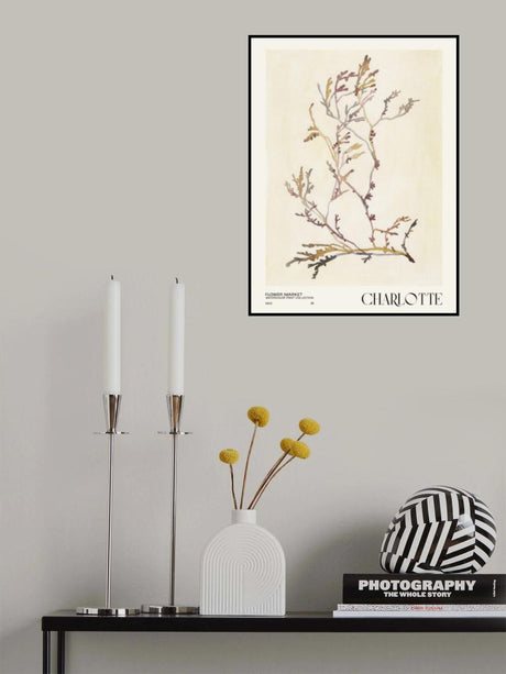 Watercolor print collection. Flower market - Charlotte Poster och Canvastavla