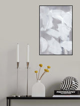 Grey touching White Poster och Canvastavla
