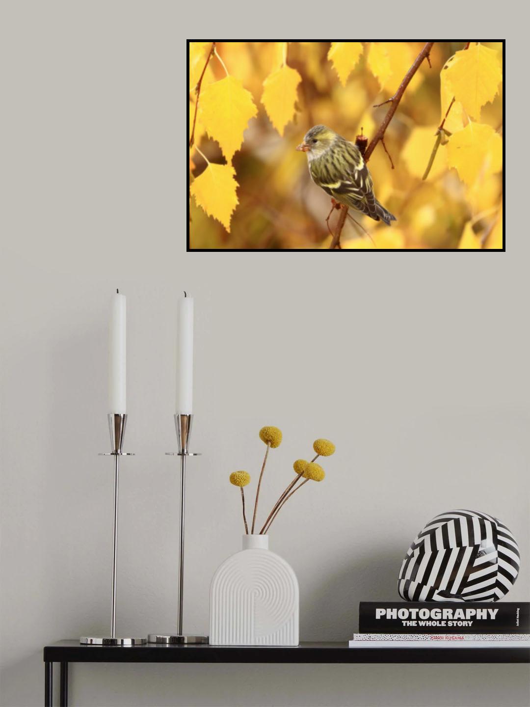 Golden leaves Poster och Canvastavla