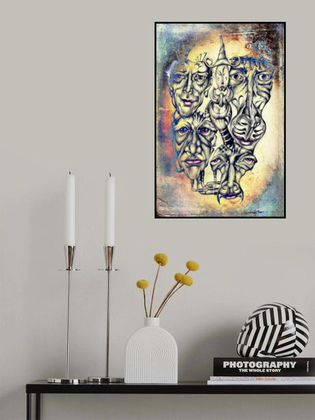 Shaman and faces of souls Poster och Canvastavla