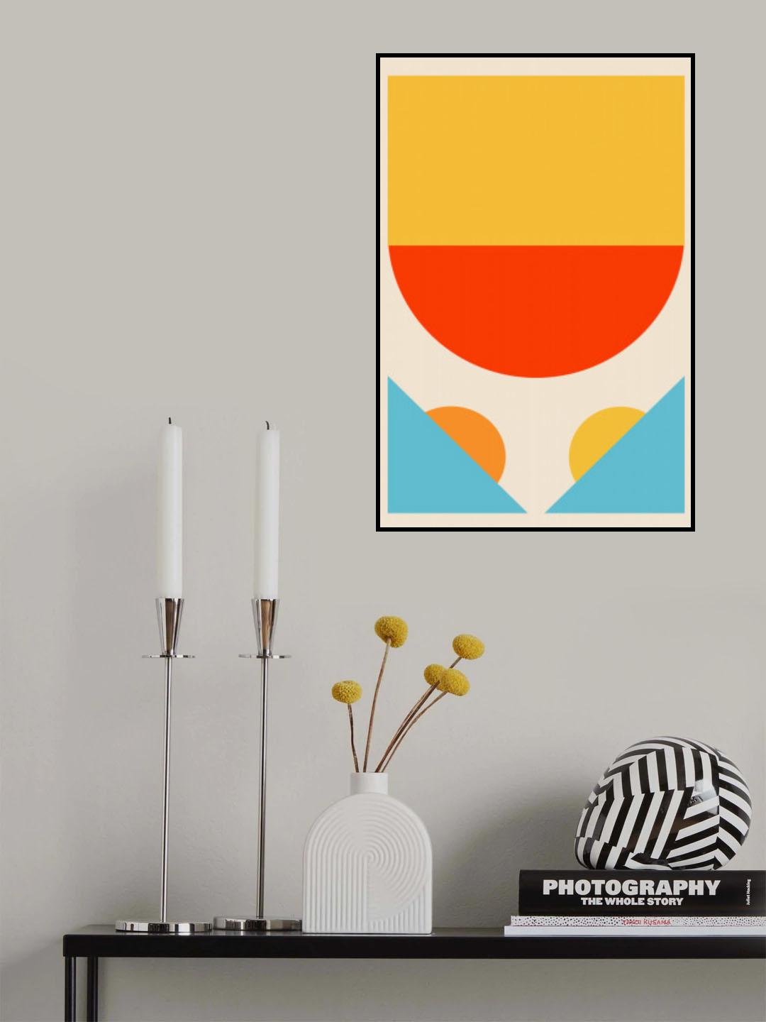 Bright Minimal Shapes Series #1 Poster och Canvastavla