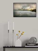 Columbia gorge fog Poster och Canvastavla
