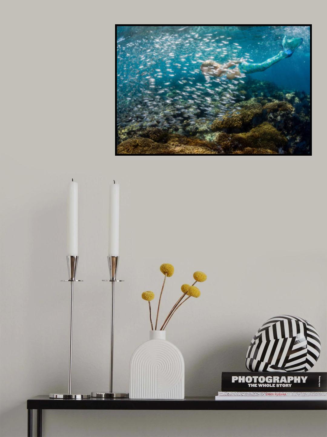 The blonde mermaid Poster och Canvastavla