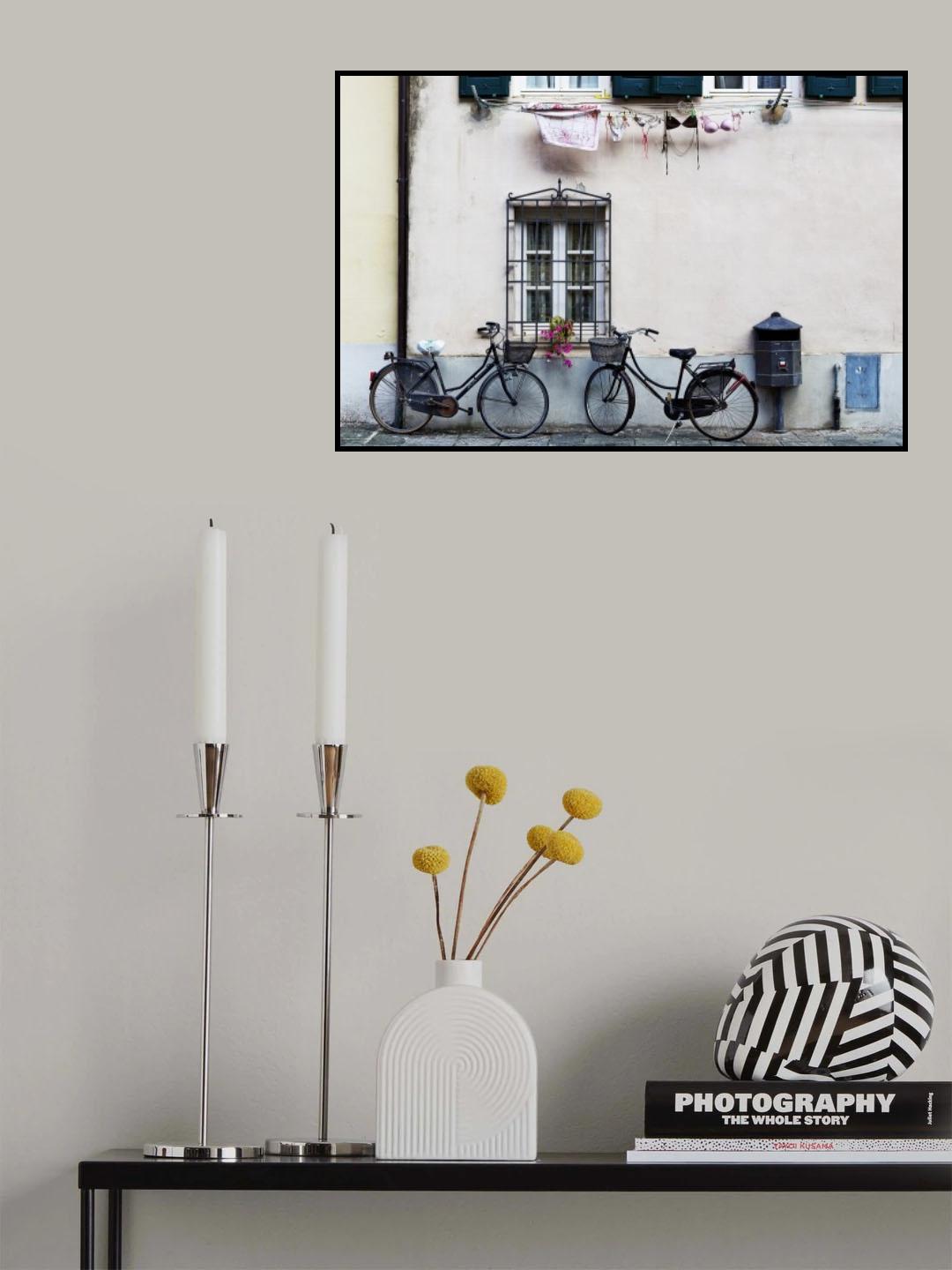 two bicycles Poster och Canvastavla