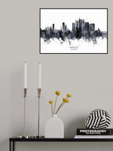 Manila Philippines Skyline Poster och Canvastavla