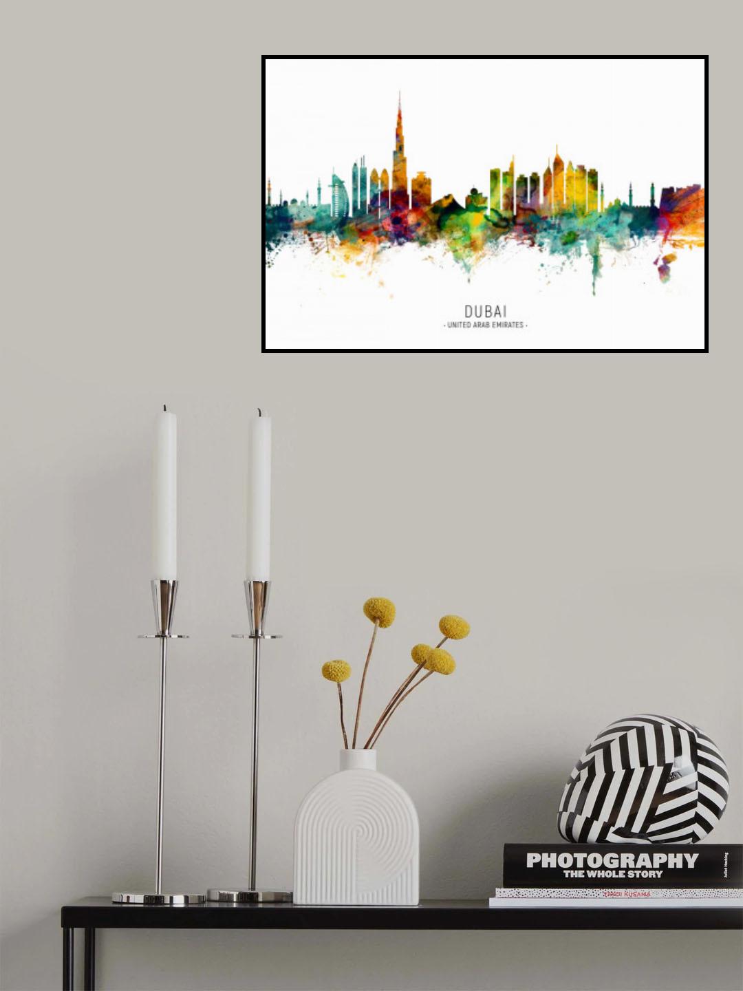 Dubai UAE Skyline Poster och Canvastavla