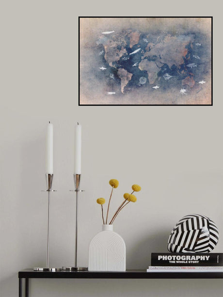 World map 29 Poster och Canvastavla
