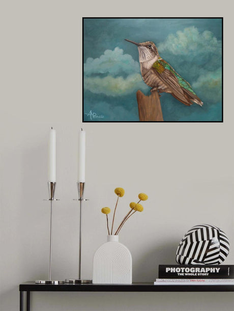 Moonlighting Hummingbird Poster och Canvastavla