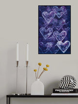 Painted Hearts Poster och Canvastavla